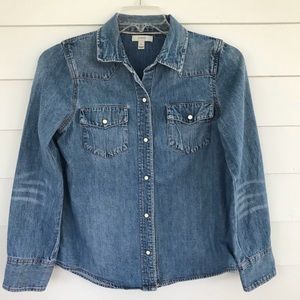 J.Crew western denim shirt